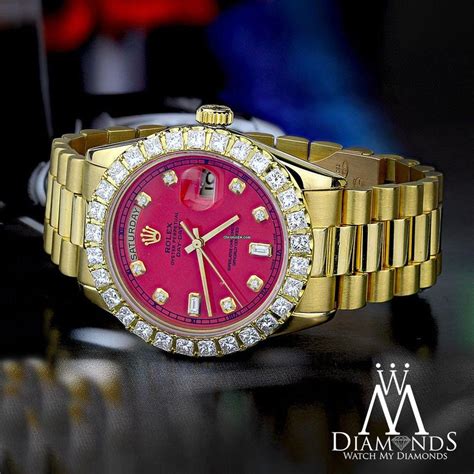 rolex president red face|red face rolex for sale.